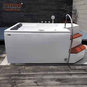Quality Acrylic Massage Bathtub For Two Person Home Indoor 1.75m wholesale