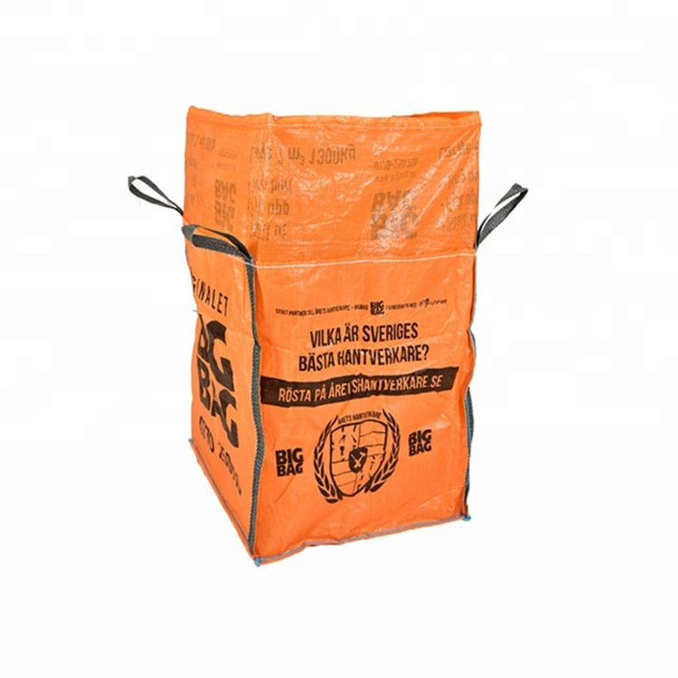 Skip Big Bag FIBC Bulk Bags 1 Ton 1500KGS 1000KG Jumbo Skip Bags For Construction Waste