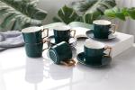Handgrip 380cc Embossed Blank Plain Fine Porcelain Coffee Mugs