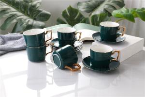 Quality Handgrip 380cc Embossed Blank Plain Fine Porcelain Coffee Mugs wholesale