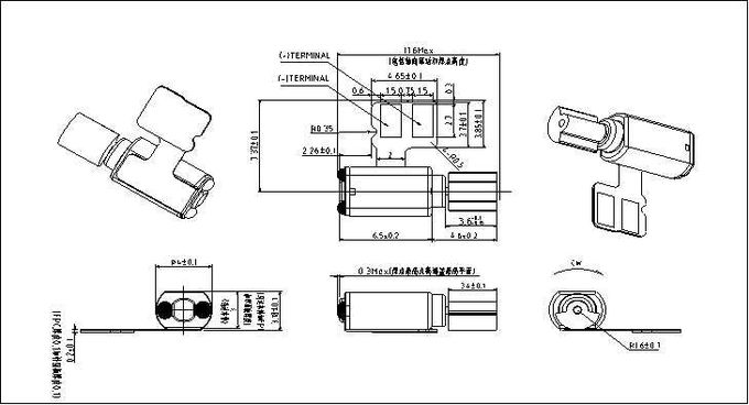 SMD Cell Phone Vibration Motor Solderable Vibration Motor For Medical Device