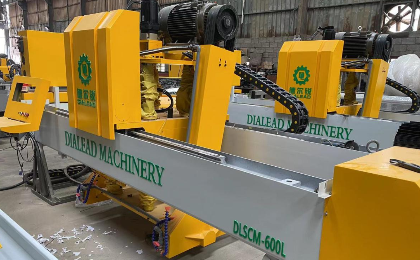 PLC CNC Stone Profiling Machine Linear Profiling Machine 15kw With Double Blades