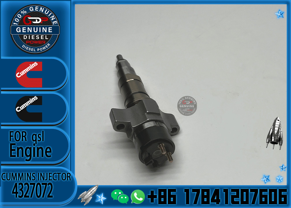 Diesel fuel injector common rail injector is suitable for Scania ISG XPI 2872544, 4307475, 4327072 fuel injector assembl