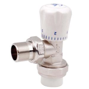 Quality manual brass temperature control valve elbow with PPR wholesale