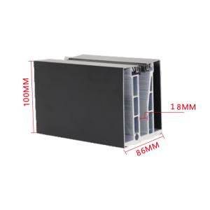 Quality Revamp Your Railing W86*H101mm Top Mount Glass Supporting System for Frameless Glass wholesale