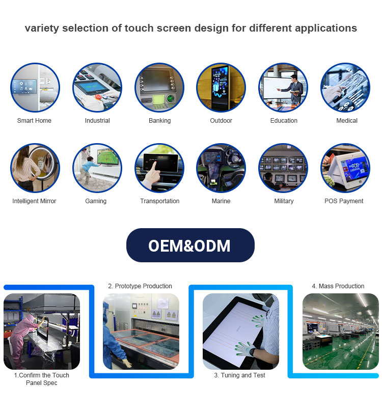 16 9 Aspect Ratio 55 Inch Touch Screen PCAP Multi Touch Advertising Board