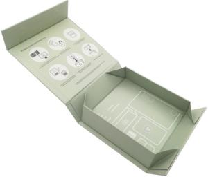 Quality 128g Debossed Foldable Cardboard Gift Boxes Custom Magnetic Closure 4C wholesale