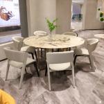 Luxury Furniture Round Dining Tables Marble Top Italian Dinner Table Restaurant