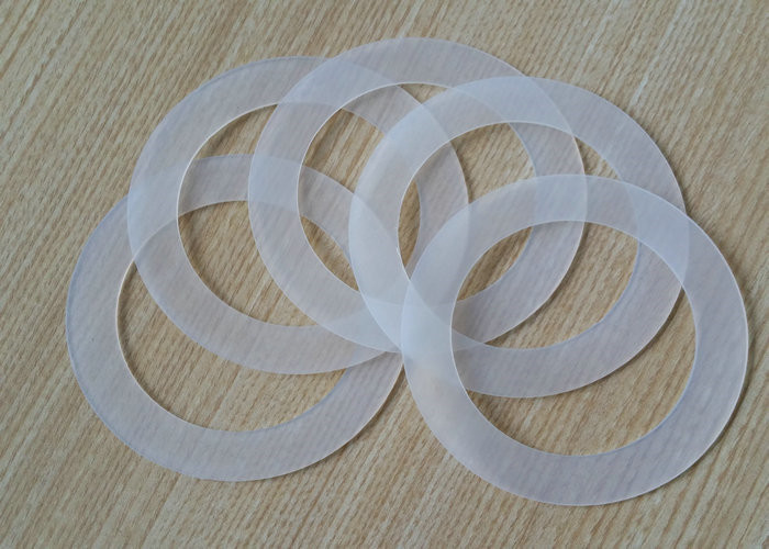 Customized Size Food Grade Silicone Washers , Closed Cell Silicone Foam Gasket