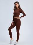 Women 3 Piece Seamless Yoga Wear Exercise Seamless Workout Sets