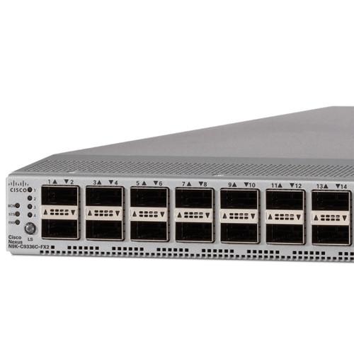 Cheap Cisco N9K-C9336C-FX2 Data Center Switch 1RU 36p 40G/100G QSFP28 10 Gigabit RJ-45 128GB for sale