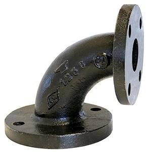 Quality GB HG ASME Cast Iron Pipe Fittings 90 Degree Elbow Double Flanged Bend wholesale