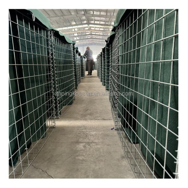 Galvanized Defence Barriers 2x1x1 Flood Protection Barrier Bastion Wall Square