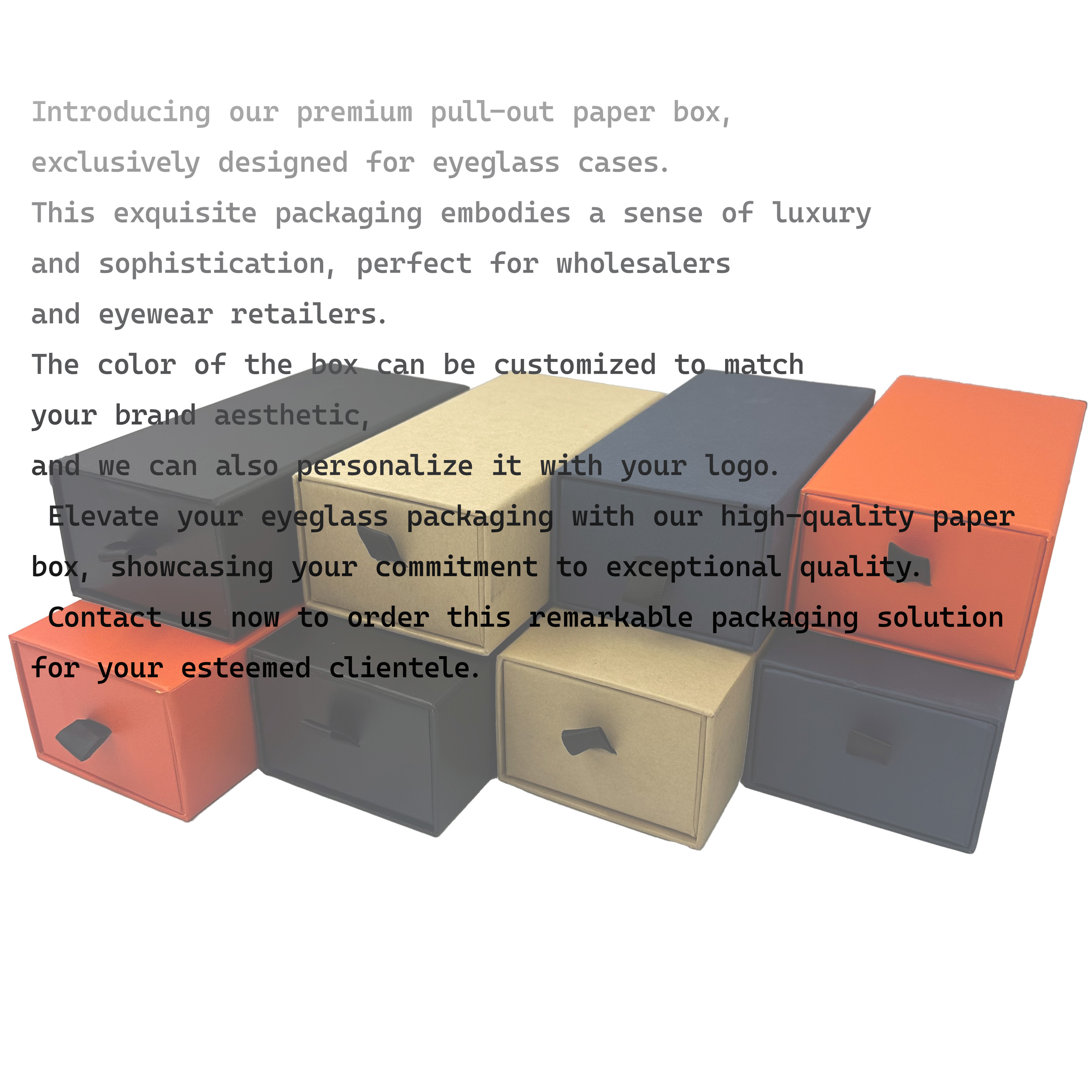 OEM ODM Sunglasses Packaging Case Eyewear Packaging Box High Durability
