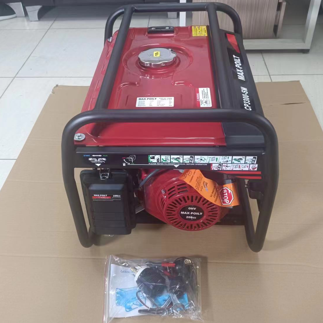 OEM Color Silent Portable Power Alternator Electrical Start Gasoline Generator CP3300-SM