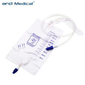 Quality Clinic Urology Disposable Medical PVC Urine Drainage Bags With Sampling Port Manufacturer wholesale