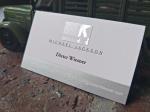 Silver Foil Stamped Letterpress Foil Business Cards With Embossed Logo