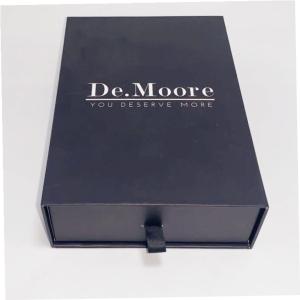 Quality Drawer Type Gift Packing Boxes Handmade With Custom Foil Stamping Logo wholesale