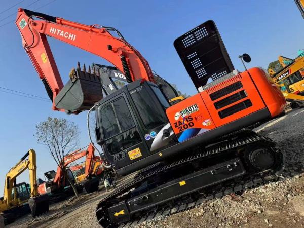 High Performance Hitachi ZX200 Used Hydraulic Crawler Excavator Low Working