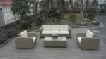 Round wicker rattan garden outdoor sofa set high-end quality sofa set