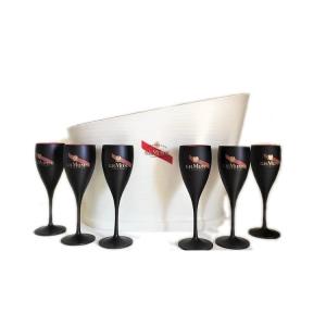 Quality Eco Friendly Dual Color Plastic Wine Champagne Glasses For Wine Outdoor Event wholesale