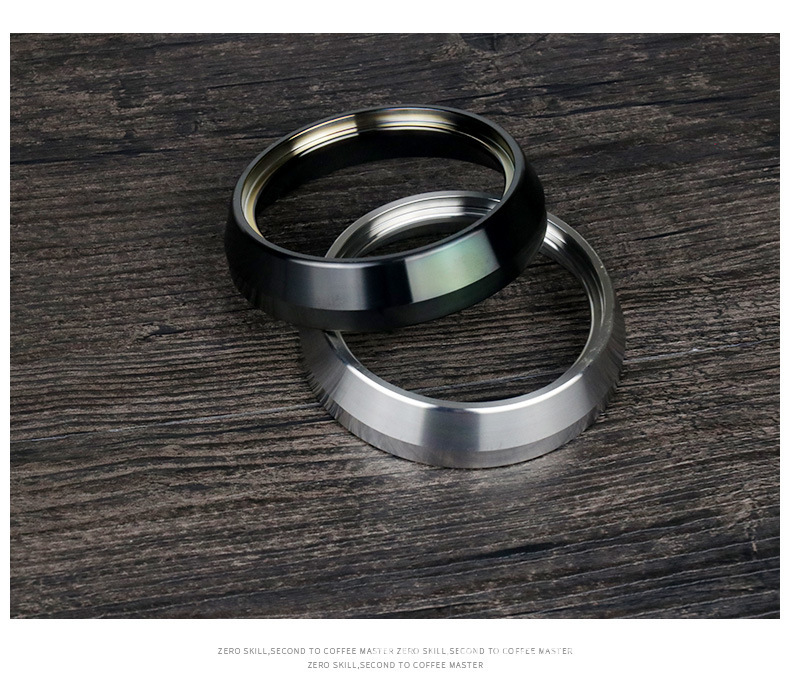 51/53/58mm Silver Dosing Ring Portable Eco-Friendly Funnel for Precision Coffee Dosing