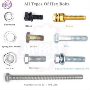 Quality Stainless Steel 304 316 DIN931 DIN933 Hex Head Bolts with Customized Service wholesale