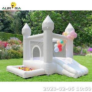 Quality Water Bounce House Inflatable Wedding Bouncy Castle White With Ball Pit wholesale