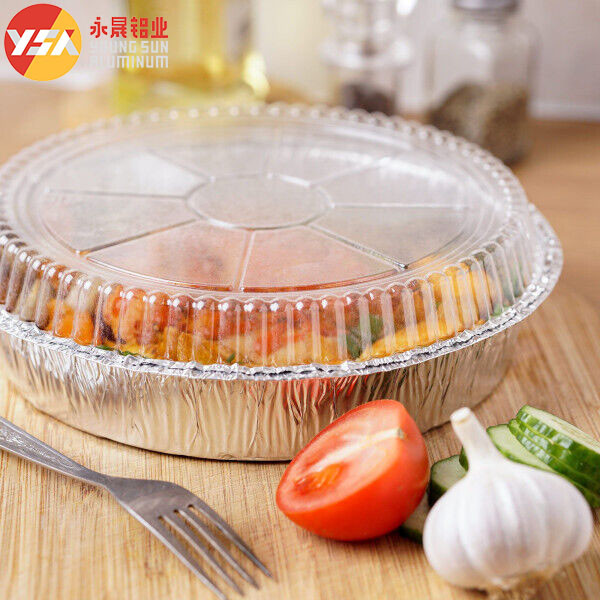 7 Inch Foil Pans With Lids Round Foil Trays Pizza Pie Pan With Clear Lid