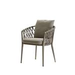 Waterproof Fabric Cushion Cafe Armrest Outdoor Leisure Chairs