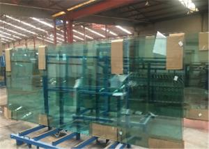Quality 8mm/10mm/12mm Thick Tempered Safety Glass Door with Grooves / Holes wholesale