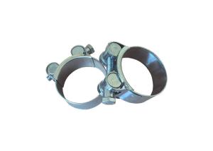 Quality Zinc Plated Steel Unitary Hose Clamp Wide Bandwidth W1 wholesale