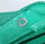Green 50gsm-300gsm UV Treated PE Tarpaulin Sheet For Truck Cover
