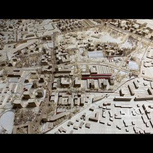 Quality Studio Secchi Vigano &amp; Studio Paola Vigano 1/1000 Z.A.C La Courrouze Wooden Architectural Model wholesale