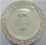 10.25 Inch Lace Design Wedding Party Plastic Plates, Fancy Salad Plates And