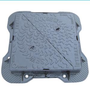 Quality Telecom Hinged Manhole Cover , Ductile Iron Lockable Manhole Cover 800 * 800mm wholesale