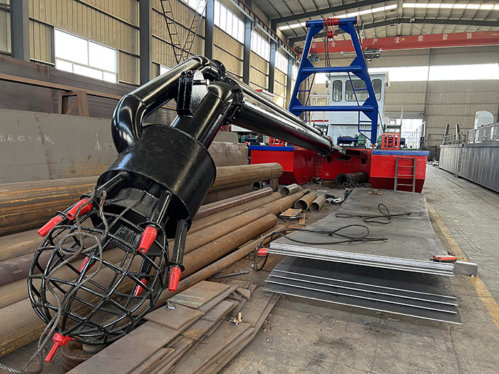 The designed output of the 10 inch model suction sand dredger is 150 cubic meters per hour