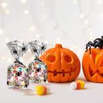 Gravure Printing PE PP Halloween Pumpkin Bags 30 Micron For Candy
