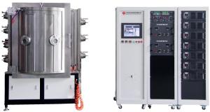 Quality Magnetron Sputtering PVD Vacuum Coating Machine, IPG Blue MF sputtering machine wholesale