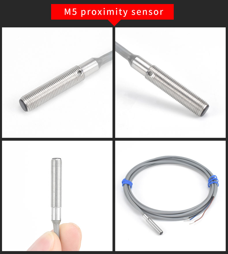Small Size Inductive Proximity Sensor M3 / M4 / M5 / M6 Stainless Steel Housing