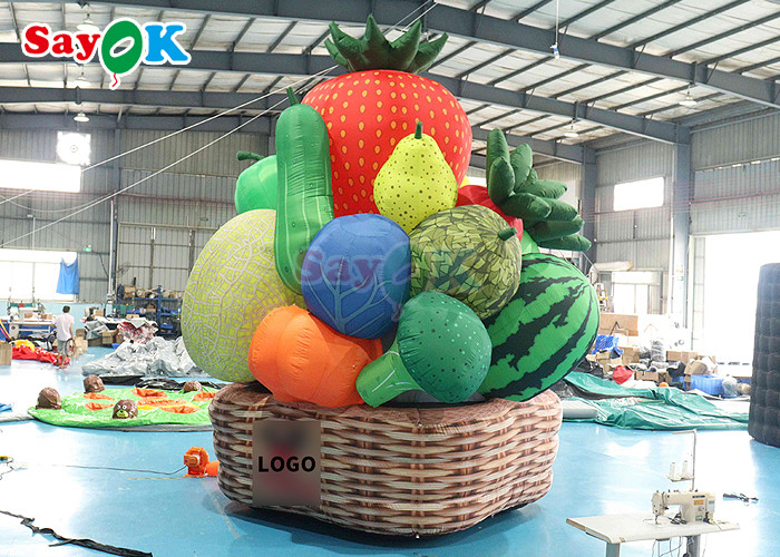 5m High Inflatable Fruit Vegetable Tree Orchard Plant Balloon For Stage Garden Park Decoration