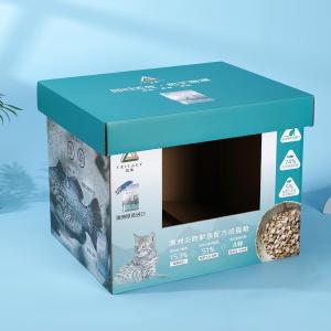 Quality Cardboard Product Display Boxes For Cat Food , Corrugated Board Display Cases With Lids wholesale