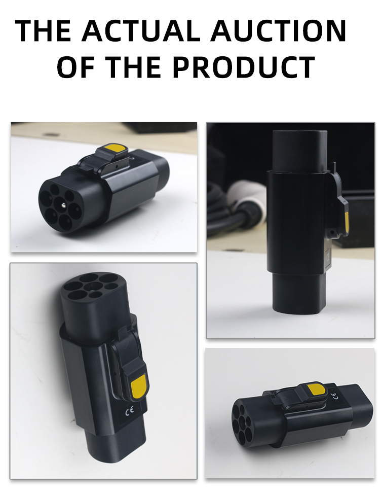 Efficiency ≥98 GBT Charging Socket 32A Type 2 IEC62196 Charger Adaptor for Chinese Electric Cars
