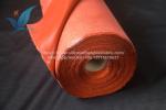 Soft Fireproof Silicone Fiberglass Fabric High Strength For Fire Doors