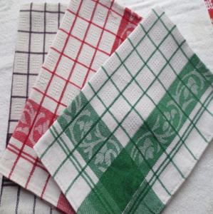 Quality Yarn Dyed Quick - Dry Kitchen Tea Towels / Cotton Dish Towels For Airplane Use wholesale