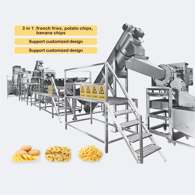 Industrial Potato Chips Making Machine 380V 50HZ Automatic 1500KG