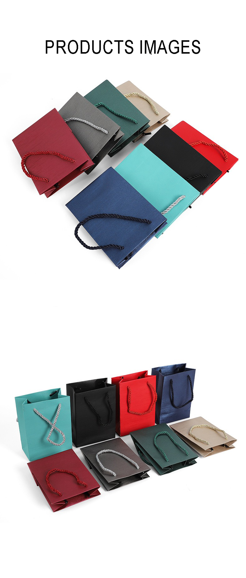 New Custom Print Logo Gift High Quality Paper Bags Luxury Paper Shopping Bag With Ribbon Handle