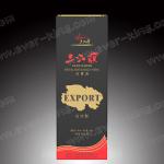 OEM Single Bottle Box Foil Logo Cardboard Pack Wine Gift