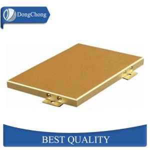 Quality Yellow Custom Aluminum Panels , 4mm Aluminium Composite Panel As Ornament wholesale