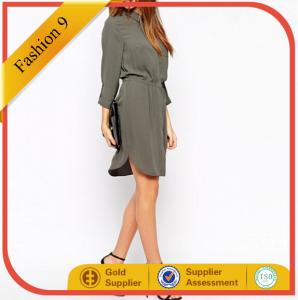 Quality Long Sleeved Warehouse Shirt Dress wholesale